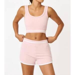 NEW CREAM YOGA chantal seamless bra top in blush